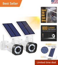 Solar Battery Powered Metal Fake Security Camera, Dummy Cameras, Motion-Activ...