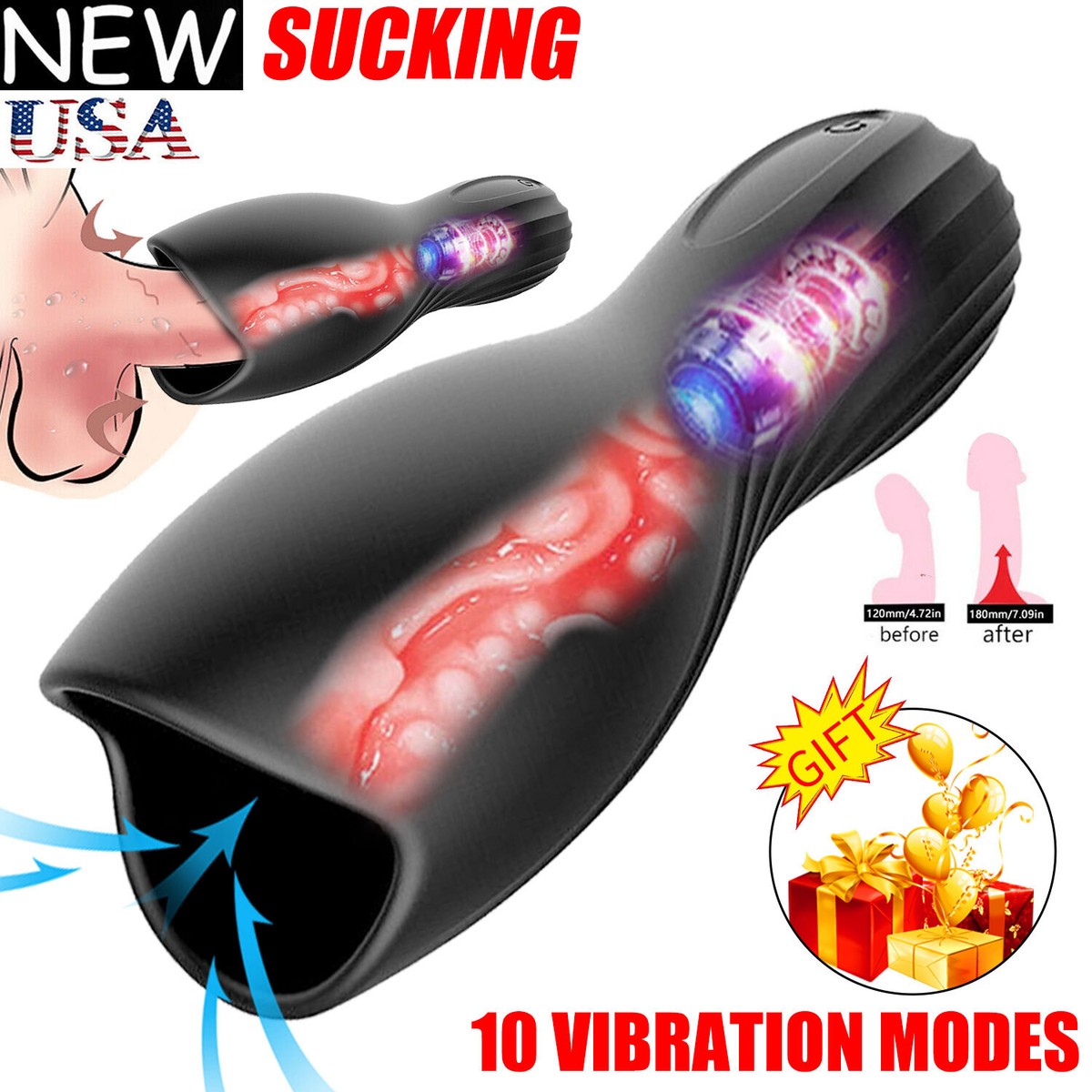 Sex Toys for Men Automatic Male Masturbaters Sucking-Stroker-Cup Handsfree Adult | eBay Sex Toys for Men Automatic Male Masturbaters Sucking-Stroker-Cup Handsfree Adult | eBay