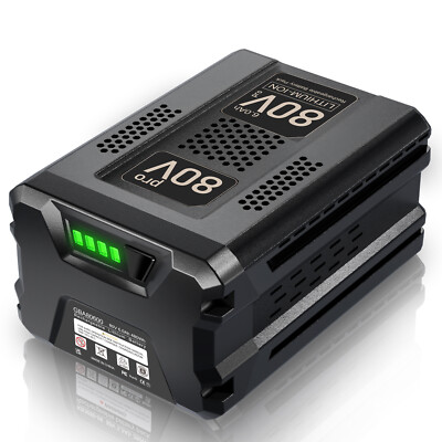 6.0Ah 80V Li-ion Battery for Greenworks 80 Volt GBA80600 GBA80400 GBA80200 Tools
