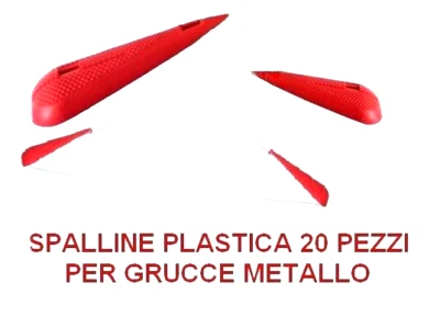 SPALLINE PLASTICA PER GRUCCE METALLO 20 PEZZI ANTIPIEGA CAMICE MAGLIE T-SHIRTS