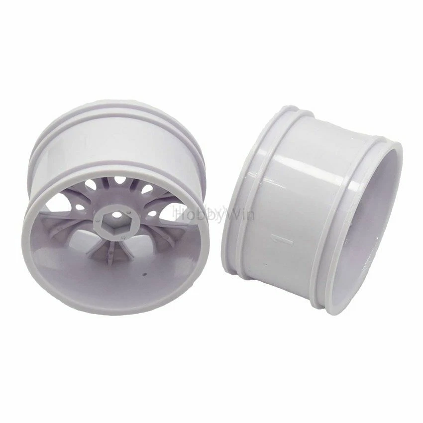 HSP part 08008N Wheel Rim White 2P for Hispeed HiMOTO 1/10 RC Model Truck 94111 - Image 3 of 4