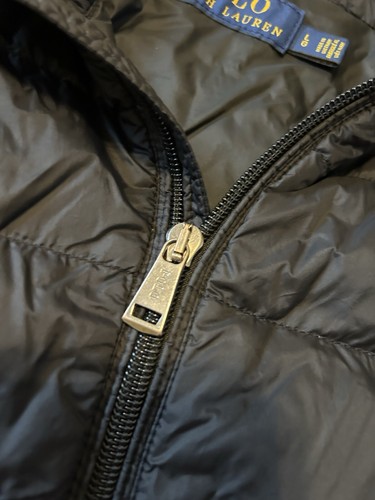 Polo Ralph Lauren Mens Large Full Zip Packable Down Quilted Jacket Black - Picture 4 of 7