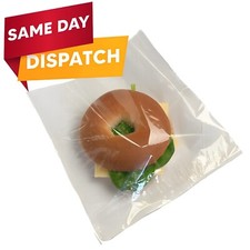 Clear Film Front Paper Bags Cellophane Window for Sandwich Food Card & Gifts