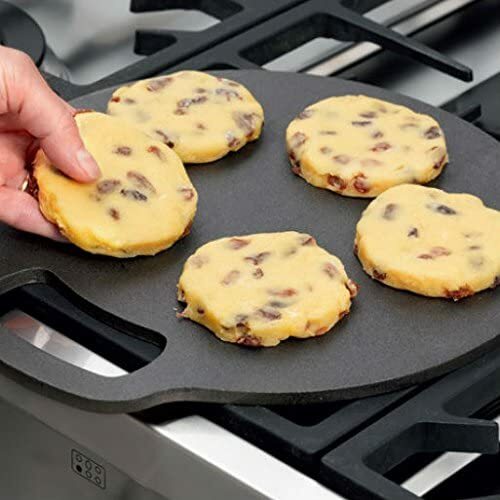 Runder Backstein Gusseisen Walisische Kuchen Scones 27 cm 10,5 Zoll - Bild 2 von 4
