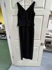 Jones New York Evening Black Long Evening Dress - Size 4 - EUC