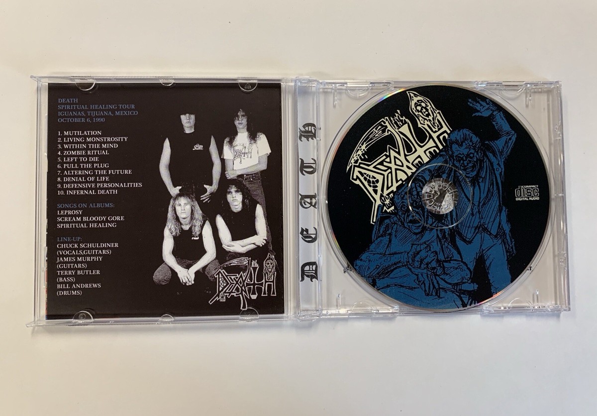 アート・デザイン・音楽 THE ILLUMINATION OF LIFE BY DEATH A poster for a band of death with a guitar in the middle of