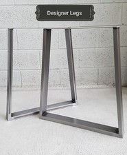 1 Pair TRAPEZIUM Table/Bench Legs Metal Steel Industrial Rustic MADE IN UK 