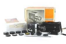 Soviet Film Cinema Movie Camera QUARZ 1 -8C- 2 Lens METEOR -8M-1 ZOOM 1,8/9-38