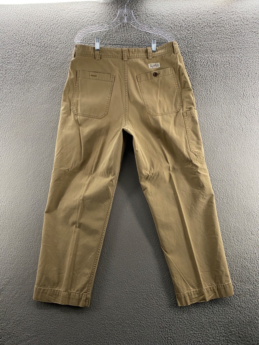 Vintage Polo Ralph Lauren Pant Men 34 Brown 67 Chino Button Vintage Polo Ralph Lauren Pant Men 34 Brown 67 Chino Button