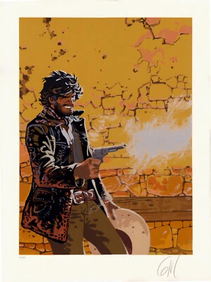 GIRAUD - MOEBIUS SERIGRAPHIE BLUEBERRY LA DERNIERE CARTE - 300 ex n°/signés - Photo 1/2