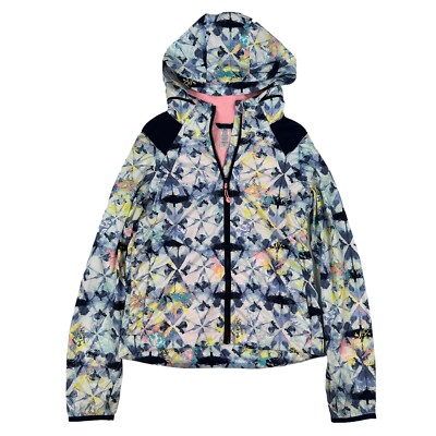 Ivivva Lululemon Your Pursuit Full Zip Hooded Windbreaker Jacket Girl's Sz 12