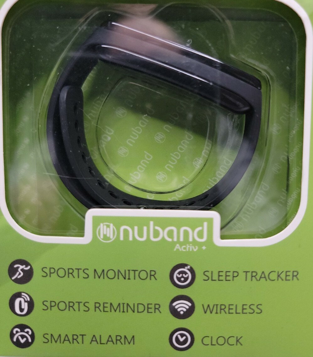 Nuband Activ+ Fitness & Sleep Smart Tracker - Black, NU-G0002-BK