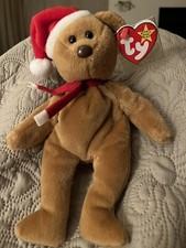 TY Beanie Baby Teddy Holiday Bear Tag Errors 1997 Retired 4200 VERY RARE MINT