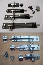 BRENTON PADBOLT -Lockable Garden Security gate shed door slide bolt