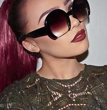 Large Round "RAZOR" Half Cut Semi Sliced Lens Rim Rasoir Big Designer Sunglasses