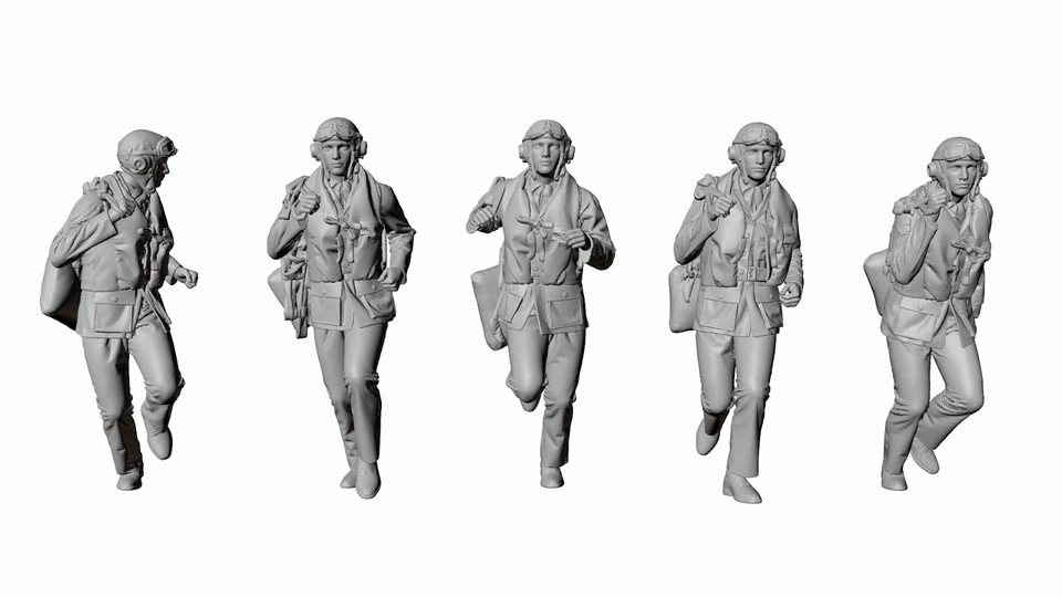 WWII RAF - The Few - Scramble! - 5 Figure Set - Image 4 of 4