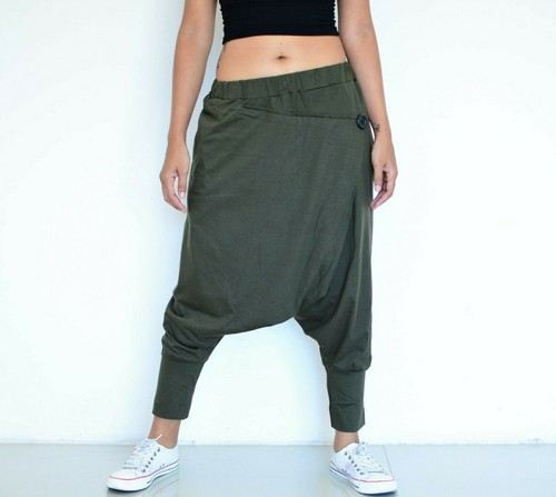 Women Men Harem Pants Baggy Pants 