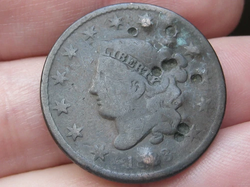 Photo of a 1833-P Large Cent from an eBay sale