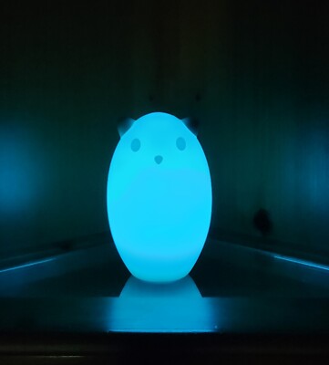 Vintage IKEA Spoka Ghost Cat Rechargeable Color Change Night Light