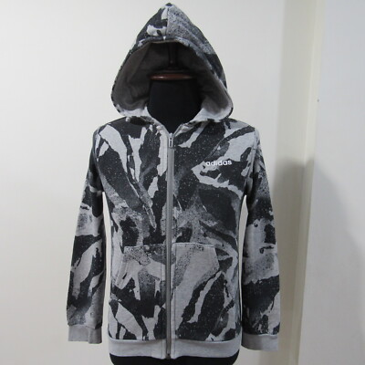 Adidas Jungen Kapuzenjacke Brustumfang 30/32 UK 11/12y REF (Y00861)