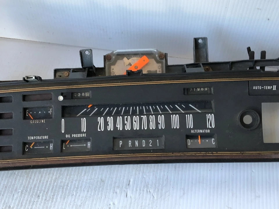 1973 Chrysler Imperial седан центр спидометр датчик кластер блок OEM! - Изображение 3 из 4