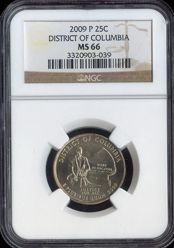 2009-P District of Columbia Quarter NGC MS66 Quality