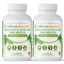 Digestive Enzyme Enhance Bodies Nutrition & Protein & Sugar, 60 Cap, Pack of 2