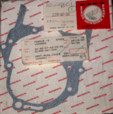 HONDA NB50 SE50 TRAMSISSION DECKELDICHTUNG (ORIGINAL HONDA DICHTUNG)