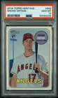 SHOHEI OHTANI 2018 Topps Heritage High Number Rookie (RC) PSA 10 GEM