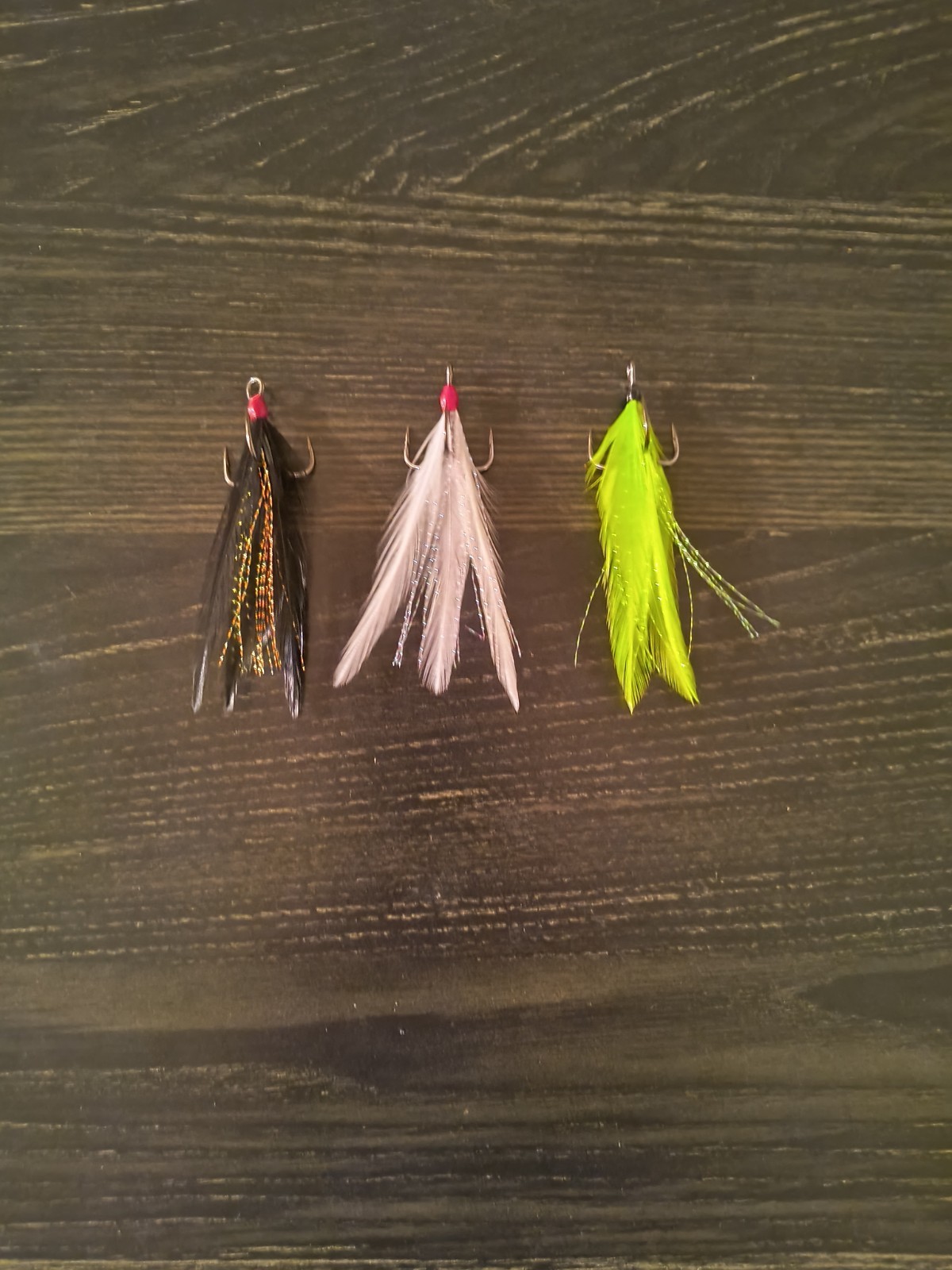 Feathered Treble For Spooks & Large Topwater Lures (Set Of 3) - Image 2
