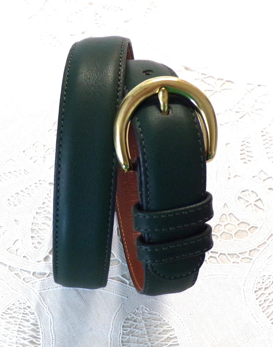 Coach Vintage 8400 Green Leather Belt Coach Leather Green Belts for Women for sale | eBay main image 2