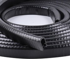 Edge Trim U-Channel Rubber Trim Edge with Steel 1/2" X 3/8" - Fit 20Feet Black