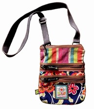Borsa/borsa a tracolla floreale tripla zip Lily Bloom - tracolla regolabile - con cerniera
