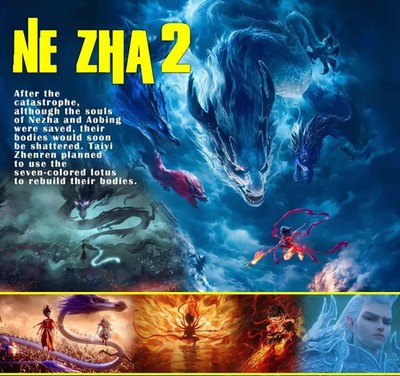 DVD Nezha 2 Movie -  Animated Fantasy Adventure with English Subtitle