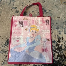 New Disney Cinderella Princess Reusable Shopping Grocery Gift Bag Recycled