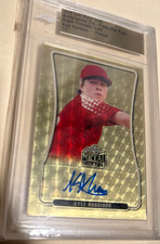 1/1 KYLE HARRISON AUTO LEAF METAL DRAFT GOLD VINYL SUPER PRISMATIC PORTRAIT #1/1
