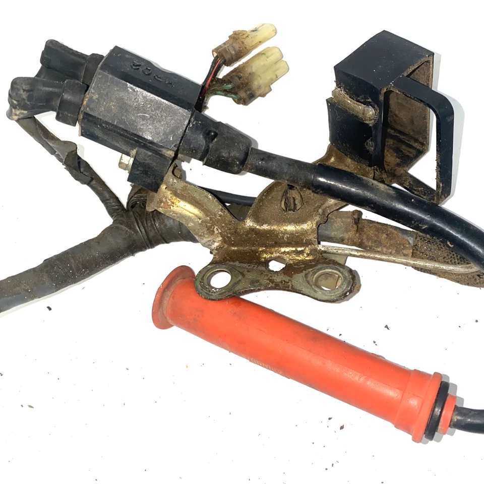 1987 HONDA XR600R OEM WIRING HARNESS LOOM W COIL & CDI vtg - Image 2 of 4