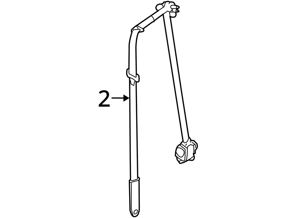 Seat Belt Front Bucket Driver Retractor Coupe Fits 04-08 SOLARA 2647984 - Изображение 4 из 4