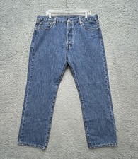 Levi's 501 Original Button Fly Denim Straight leg 36x29 Blue Medium Wash NWOT