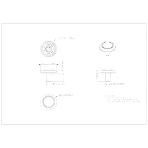 Oil Rubbed Bronze Kitchen Cabinet Knob Pulls Furniture Vanity Closet 202DBAC - Picture 2 of 2