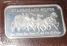 Stagecoach Silver - 1 oz .999 Fine Silver Art Bar - 1/4 Divisible Bar