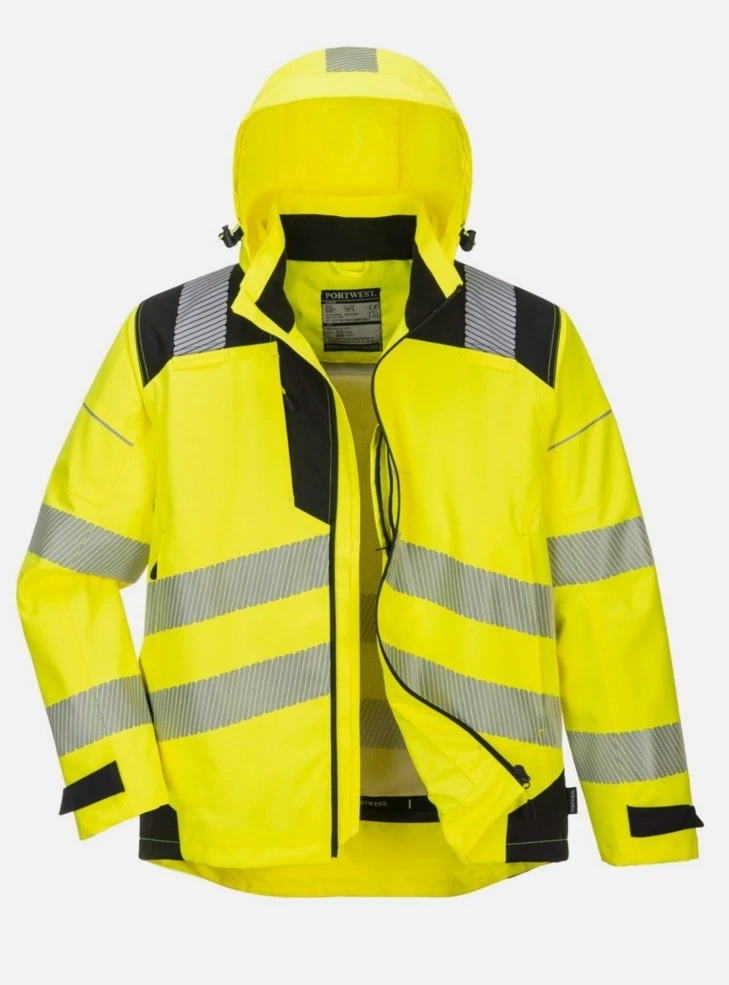 PORTWEST PW3 HI-VIS WINTER JACKET – T400 Safety Rain Reflective image 2