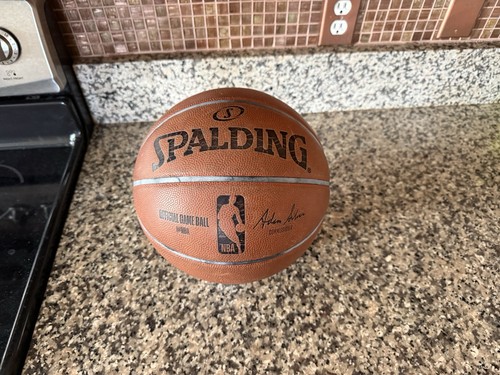 Spalding NBA Game Ball Genuine Leather Men Basketball Utah Jazz GAME USED