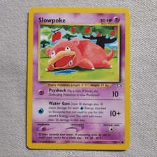 Pokemon Neo Genesis 73/111 Slowpoke - Unlimited Common - Damaged on eBay
