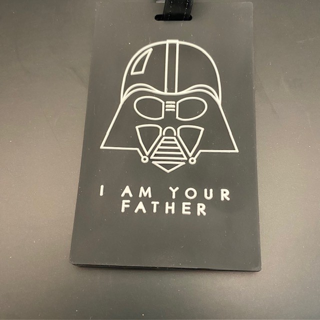 2 Disney Star Wars Darth Vader Luggage Tag Black White by American Tourister NWT