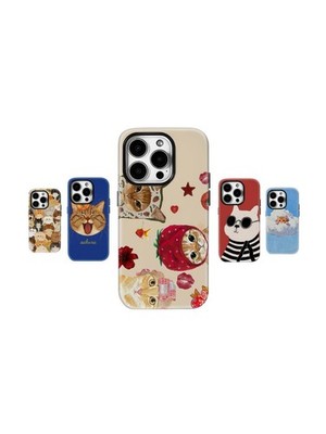 Offensive Rude Funny Cat MagSafe Hülle für iPhone 11-17 & Samsung S20-S25 Modelle