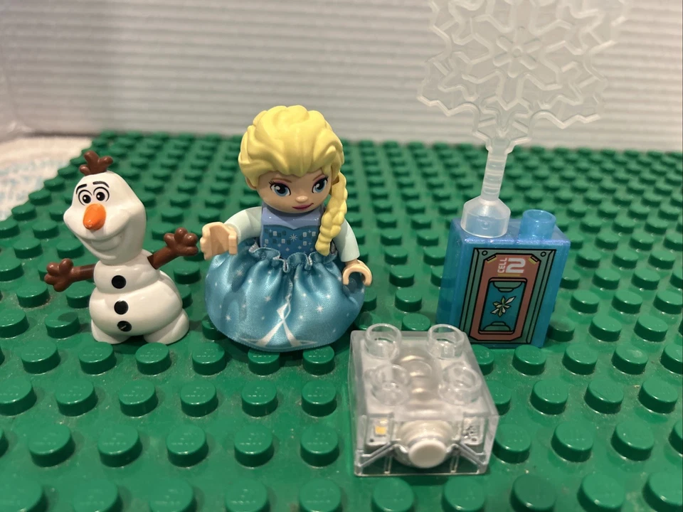 乐高 Duplo 多色点亮砖迪士尼冰雪奇缘 Olaf Elsa 雪花 — 第 2/4 张图片