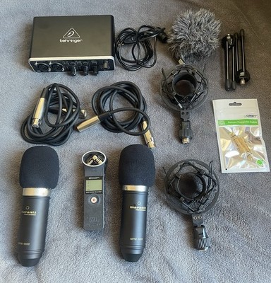 Marantz Pro MPM-1000 Mikrofon in OVP, mit Behringer U-Phoria UM2 Audiointerface