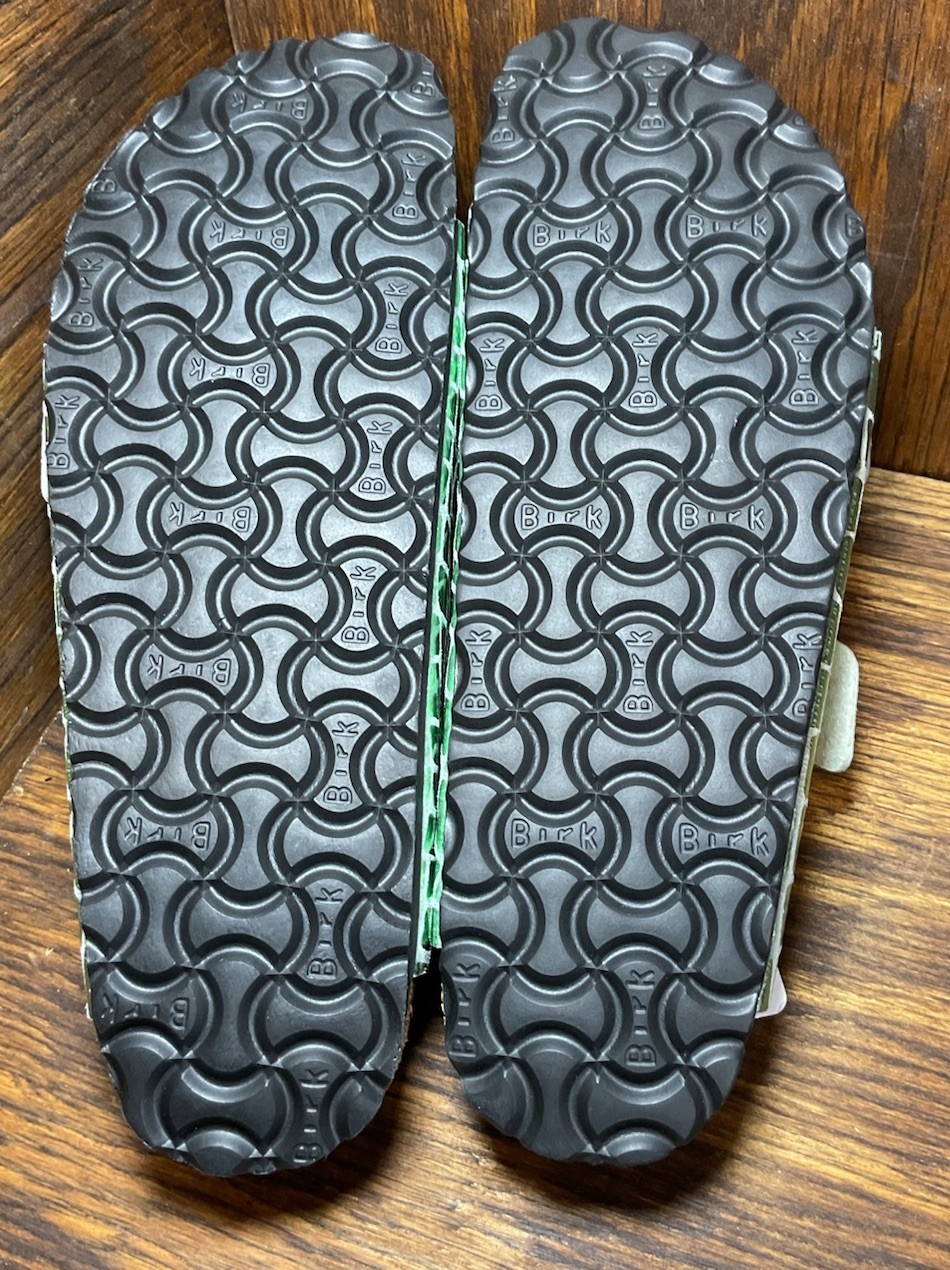 Birkenstock Arizona Gator Gleam Metallic Green Sandals Women’s Size 9 - 40 image 8