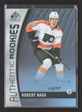 2018 Upper Deck SP Game Used Authentic Rookies Robert Hagg #126 178/222